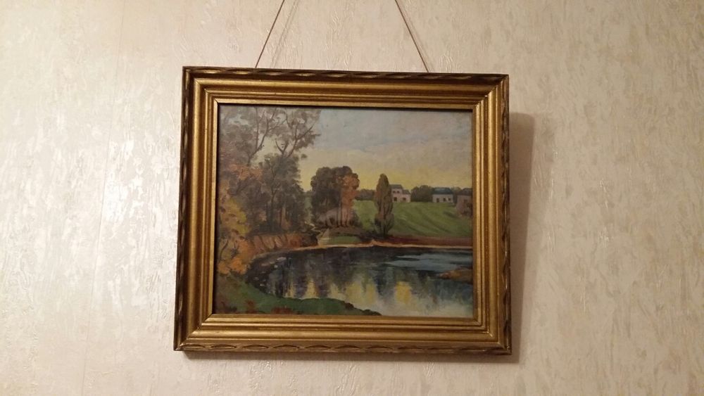 Tablou pictat, ulei pe carton