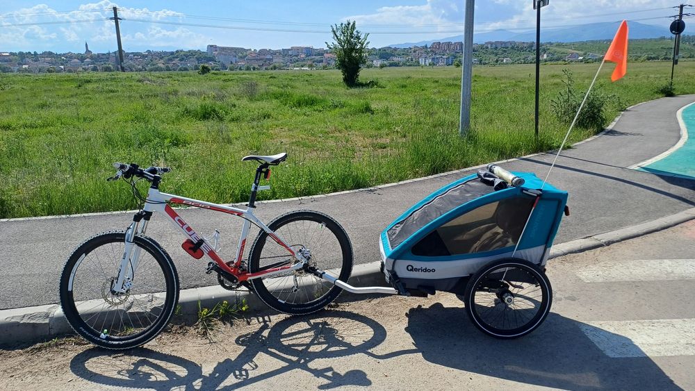 Trasura bicicleta transport copii 2-5 ani, carucior, remorca biciclete