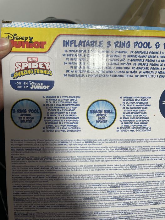 Set Piscina copii Spidey sau Spiderman Nouă + minge de plajă