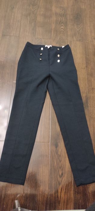 Новые два темно синие брюки классические Турция S