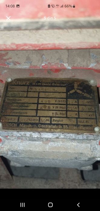 Generator de curent 5kw 220-380