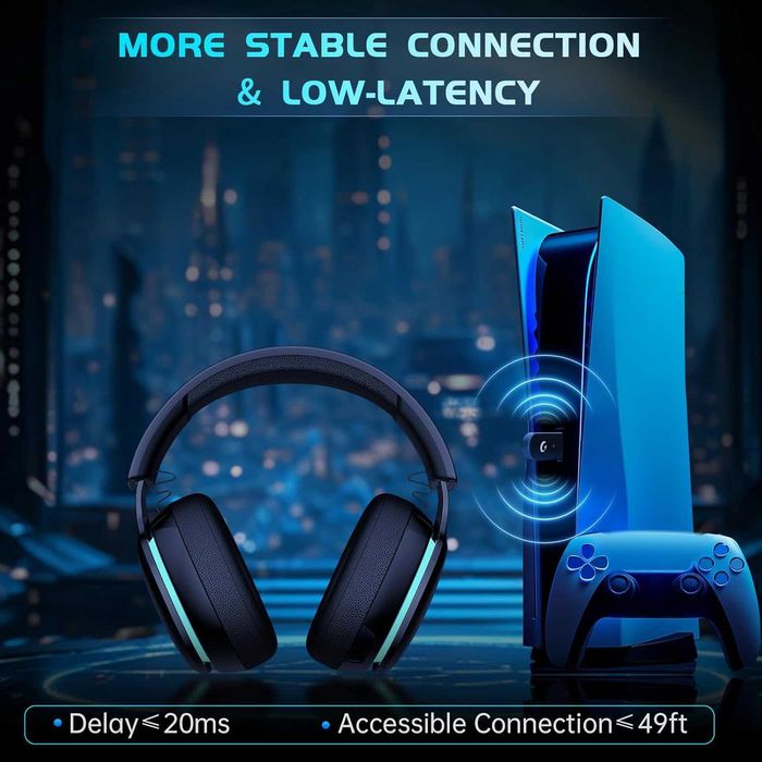 Безжичен геймърски хедсет Captain 300 -2.4GHz/Bluetooth 5.3/3.5 мм,LED
