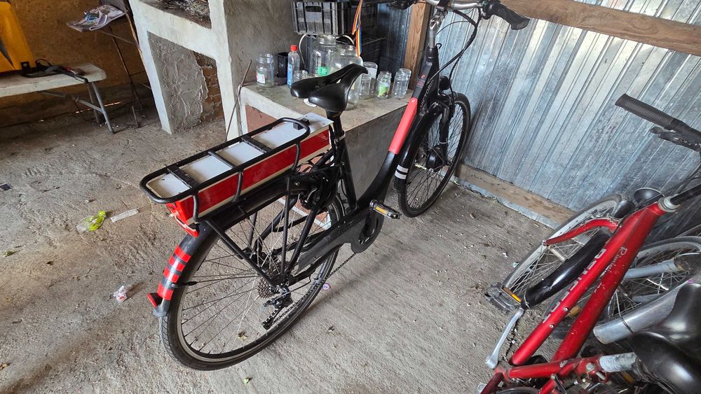 Bicicleta electrica si betoniera