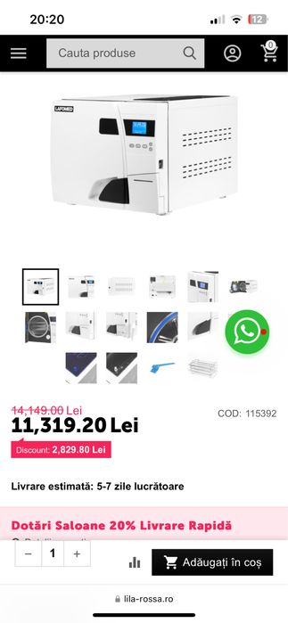 Autoclav B-autoclaf sterilizator dental stomatologie clinica chirurgie