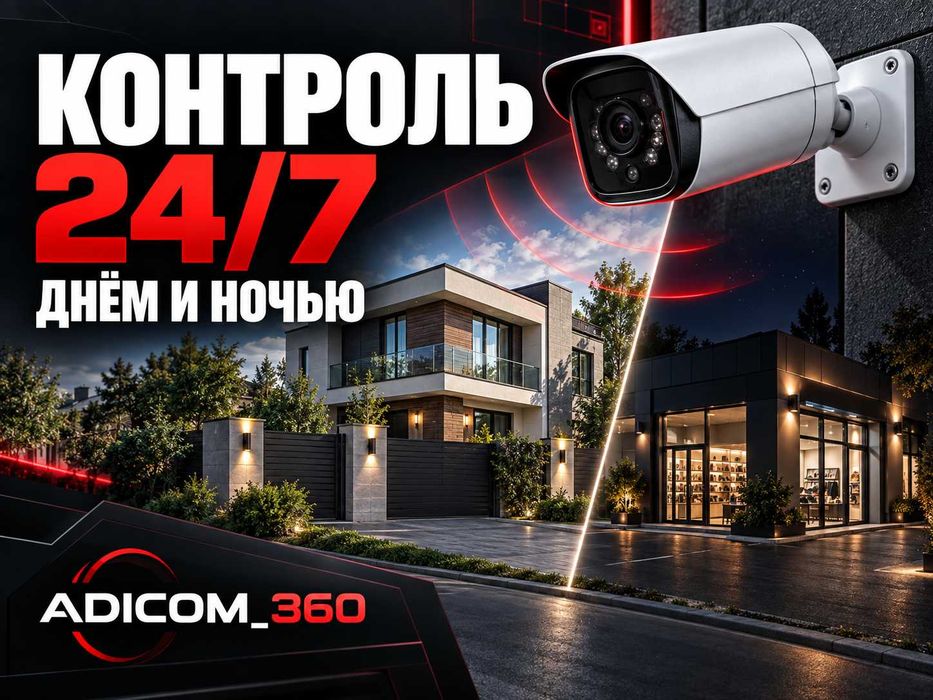 Установка видеонаблюдения под ключ в Шымкенте
