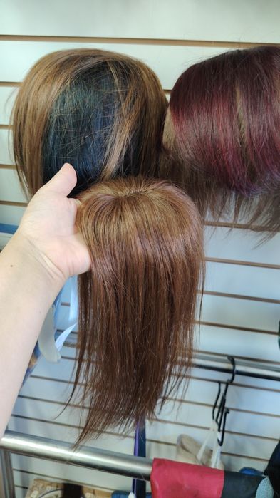 Чёлка Макушка из натуральных волос