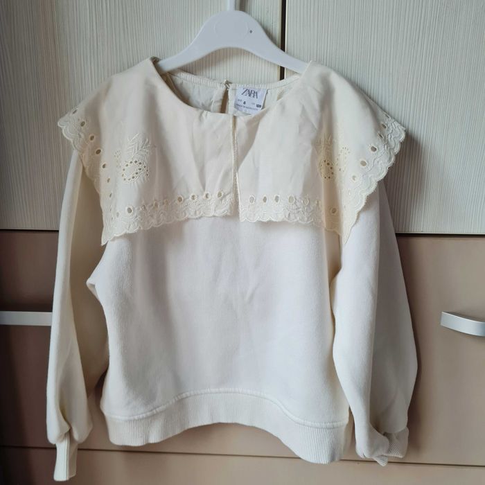 Hanorac bluza guler supradimensionat Zara marime 128 ca noua