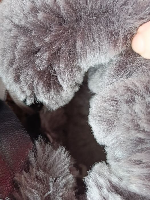 Ghete dama piele întoarsă, îmblănite