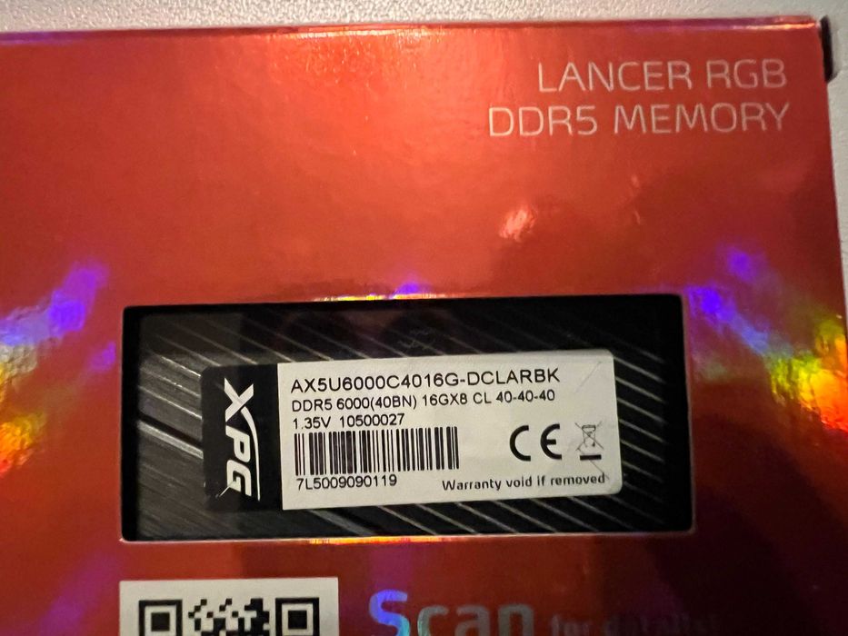 Adata XPG Lancer 2 x 16GB KIT DDR5 6000 CL 40 RGB