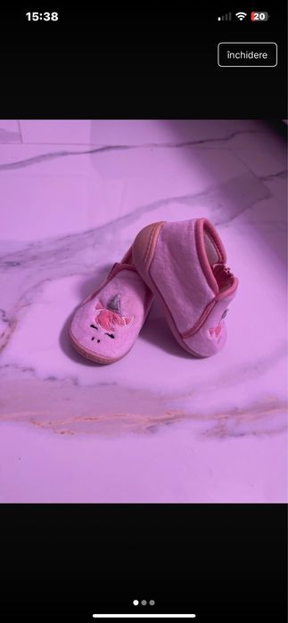Papuci de casa fetițe marimea 20