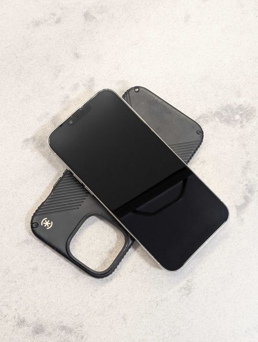 iPhone 13 Pro Max 128gb + Husa + Folie + Cablu Baterie 100% White Display NOU iOs 26.6