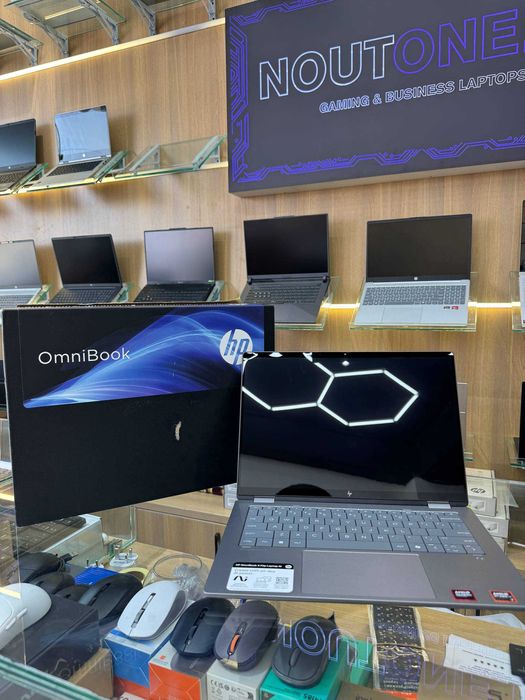HP OmniBook X Flip 14 AMD Ryzen AI 7 350| 24 ГБ| 1 ТБ SSD 14" 2K Touch