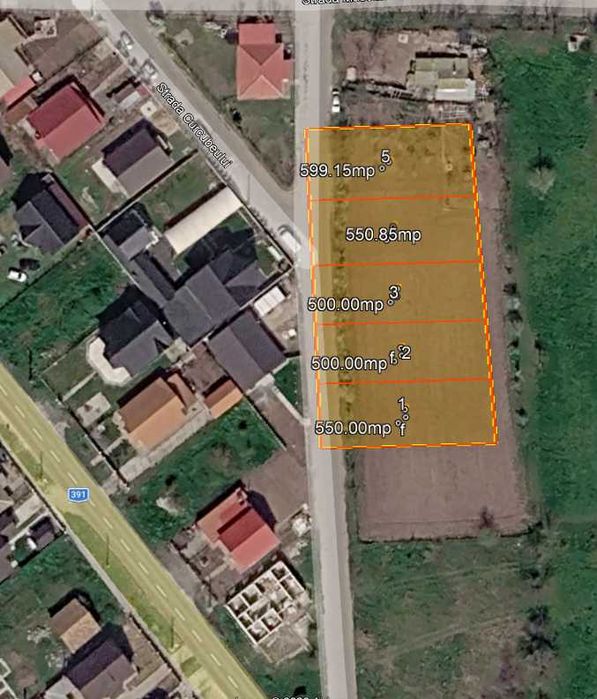 Teren Topraisar de vanzare loturi 500-600