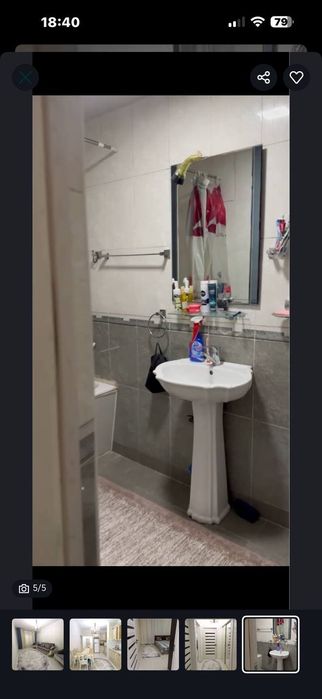 Срочно сотилади Сергели 6. 2/1/9 евро ремонт нарсалари колади мактаб б