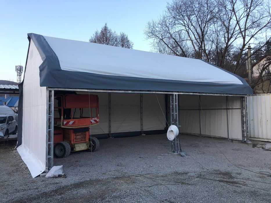 Cort industrial deschis 6,1x9,76x4,88 m