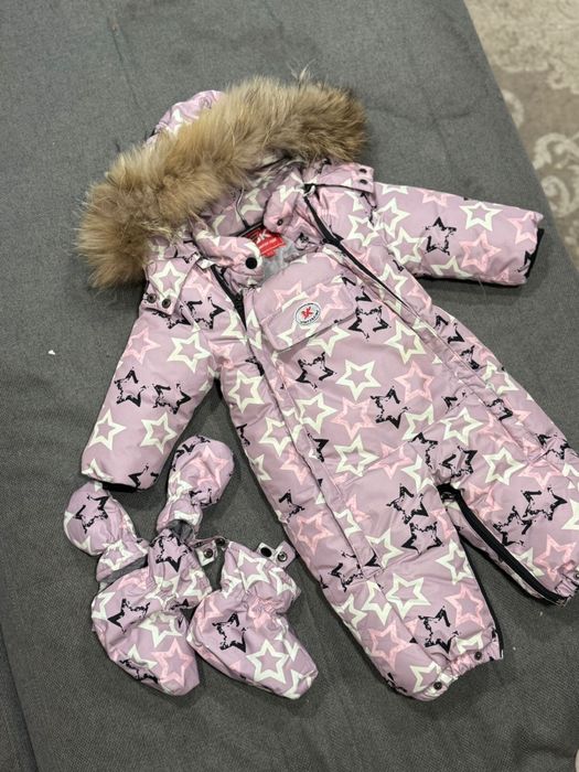 Тёплый комбинезон-трансформер для девочки, размер 68