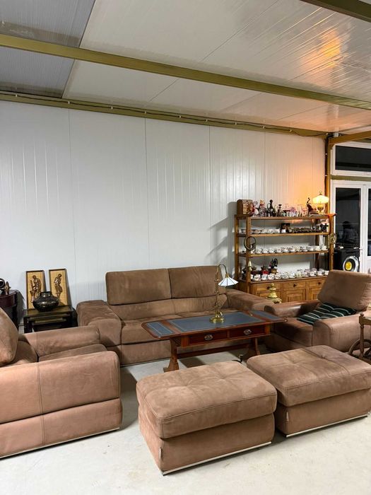 Мека мебел- комплект естествена кожа