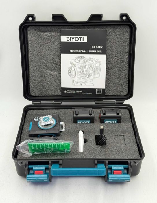 Лазерный уровень BIYOTI BYT-4E2 — профессиональная точность 4D.