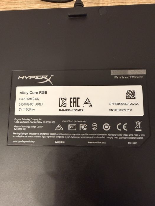 Tastatura HyperX