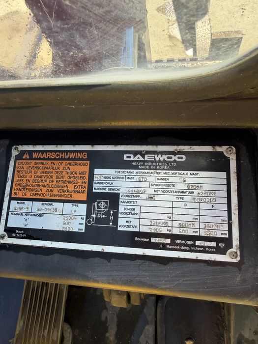 De vanzare stivuitor daewoo