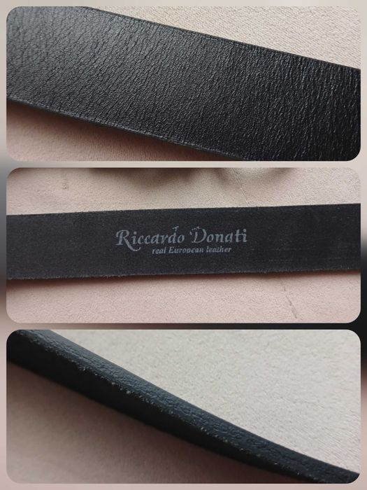 Только до 1 мая! Ремень Riccardo Donati, натуральная кожа, Италия