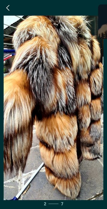 Haina lunga din blana naturala!