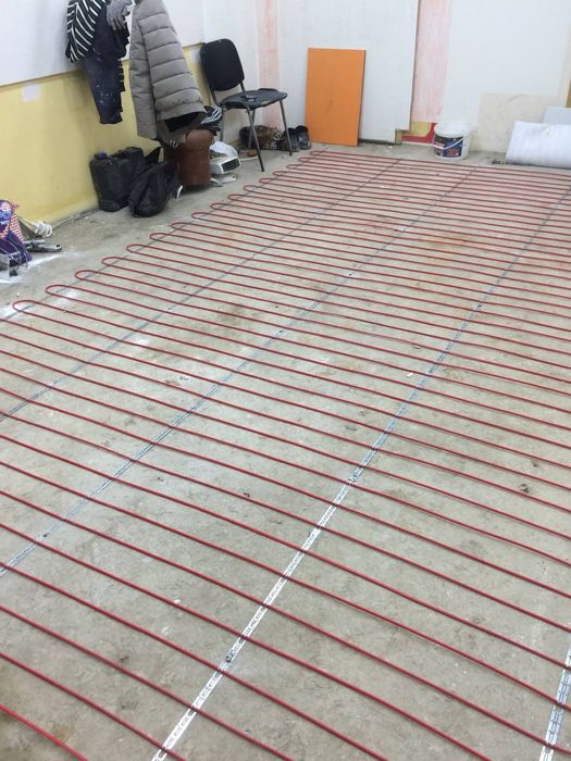 Те́плый пол установка кламиз