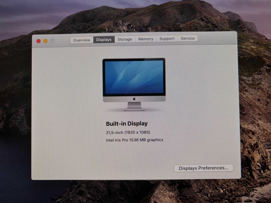 Apple iMac A1418, Quad Core i5-7400, 21,5", i5, 8GB RAM, 1TB HDD