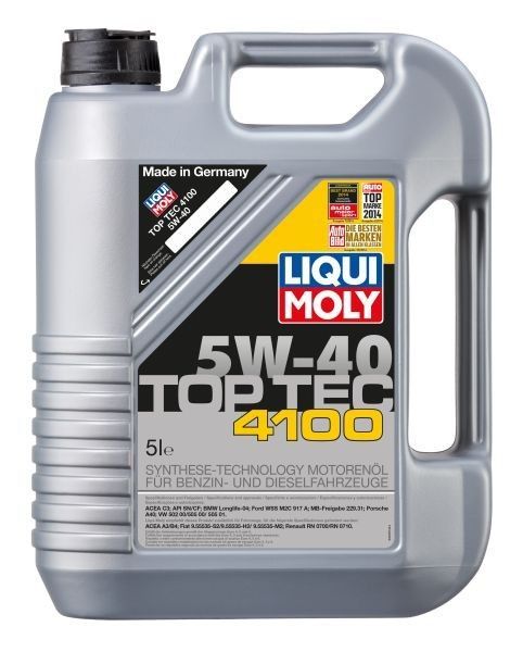 Ulei motor Liqui Moly 5W40 Top Tec 4100 , 5L