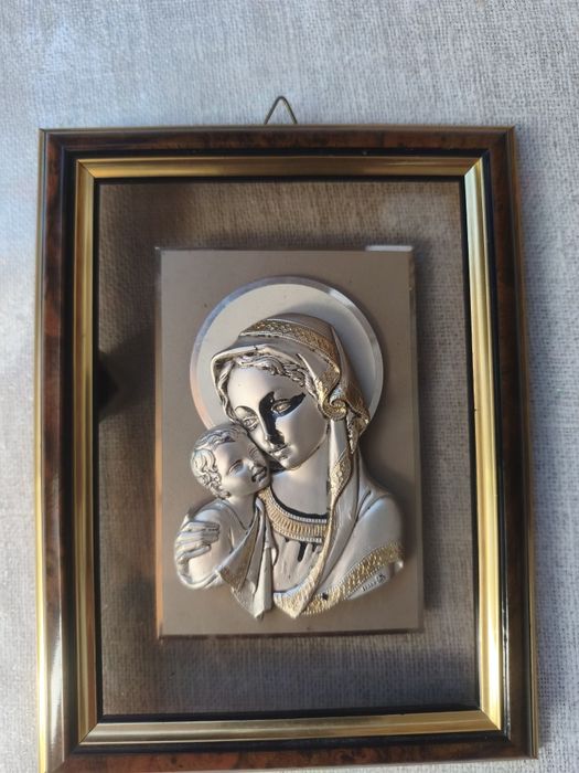 Icoană decorativă în relief, înrămată – 50 lei