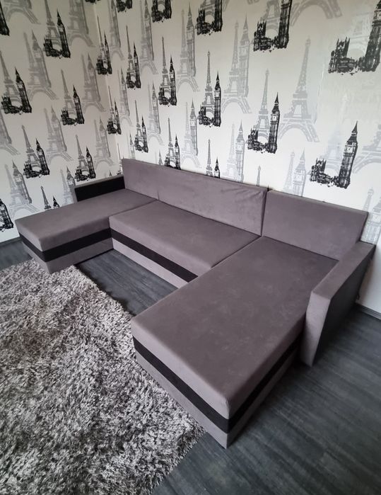 Canapea in forma de U, 138 cm l/285 cm L