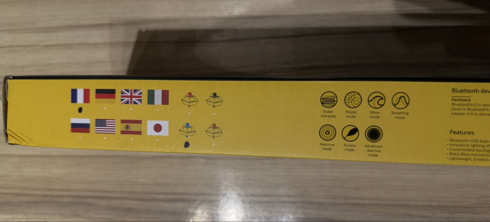 Механична Bluetooth Клавиатура Drevo Calibur Френска и Немска Подредба