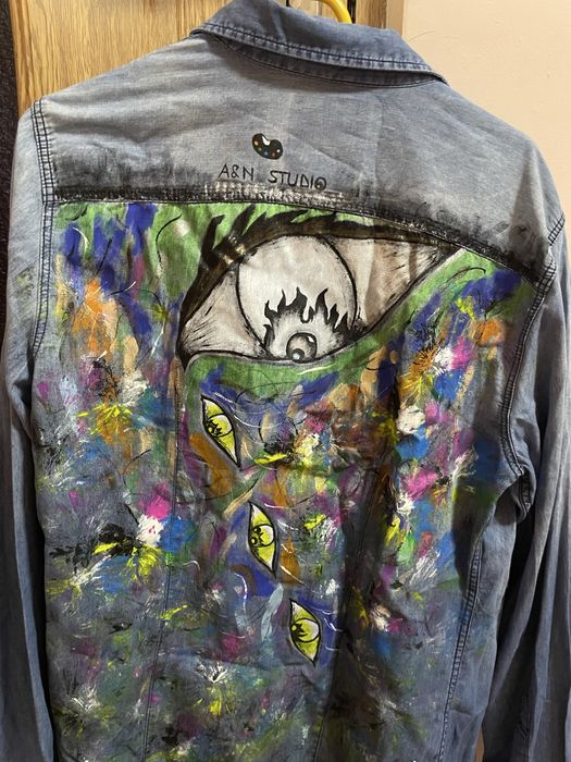 Geaca Denim UNICATA - Pictata manual