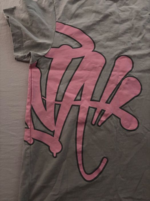 SYNA T-shirt gray and pink