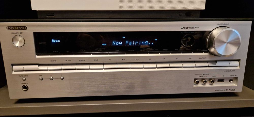 Vând Onkyo TX-NR535 – Amplificator AV 5.2, Wi-Fi, Bluetooth, 4K – stare foarte bună
