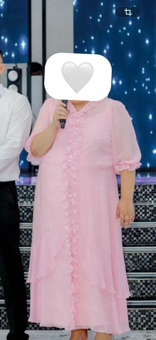 Нежное вечернее платье большого размера