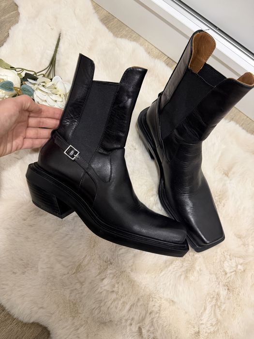 Боти естествена кожа Zara