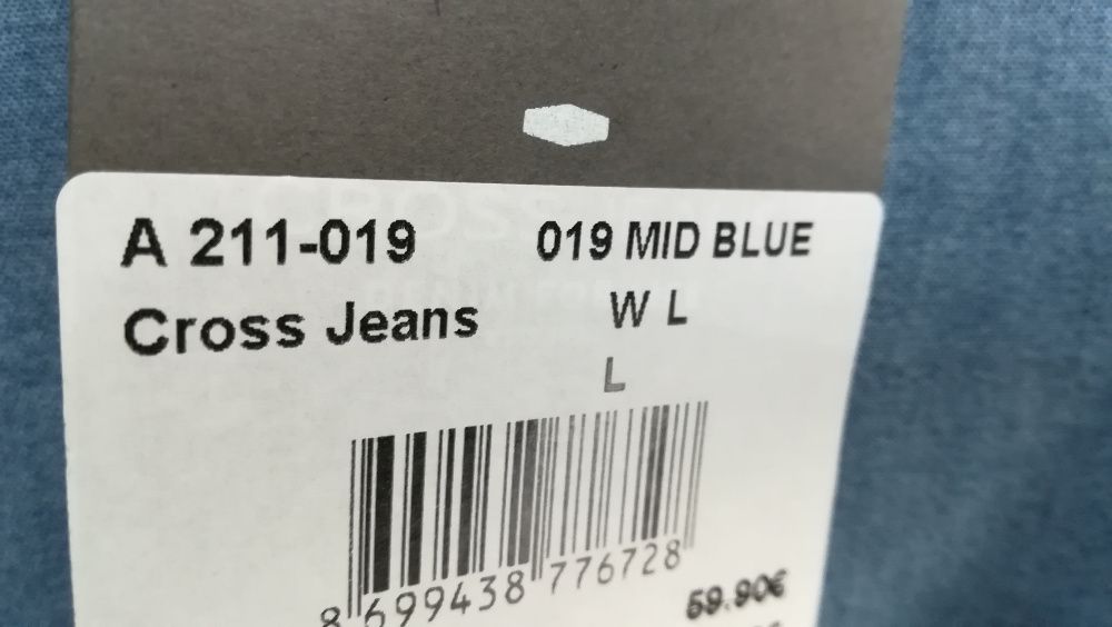 Cross Jeans L,XL.Мъжки дънкови ризи с дълъг ръкав.Нови.Оригинал.