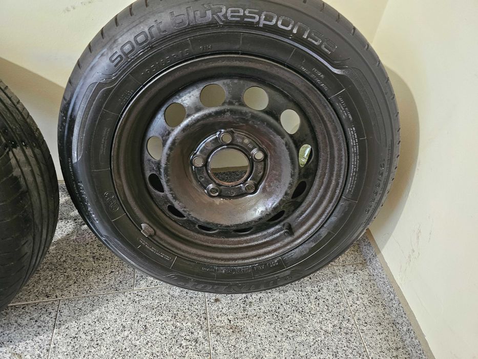 Стоманени джанти с гуми 15 цола 5х120 за BMW