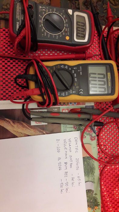 Aparate de masura MULTIMETRE Di- log , OHMETEC , VELAMP