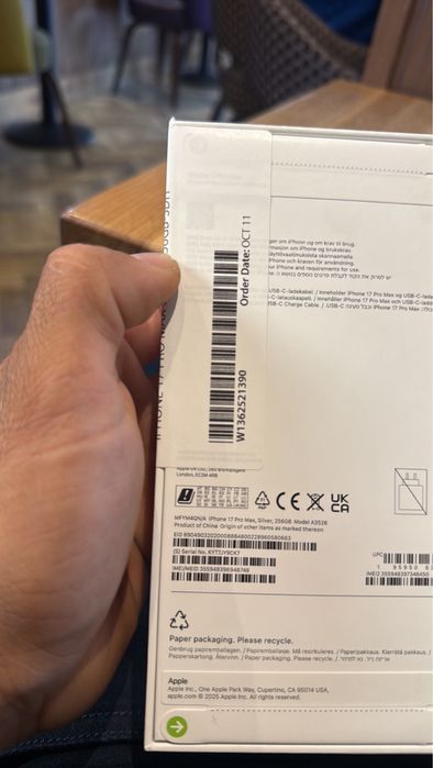 Iphone 17 pro max 256