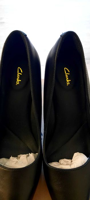 Кожанные туфли Clarks