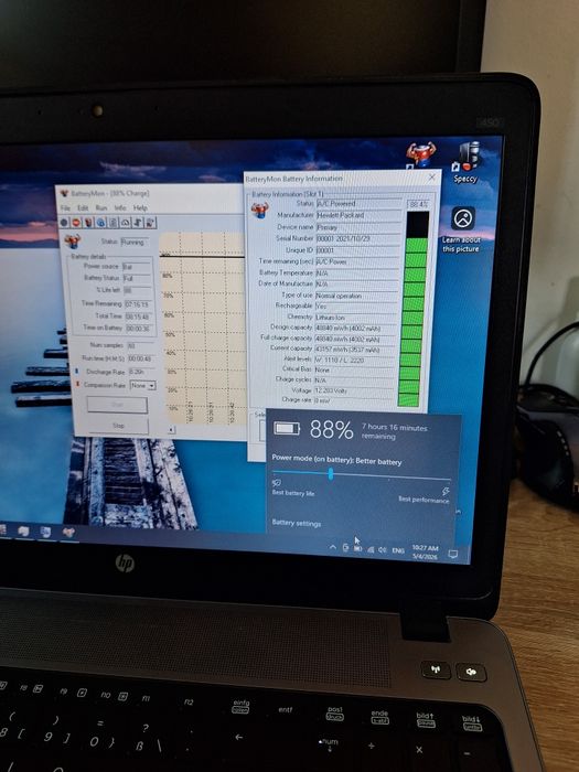 Laptop HP ProBook 450 G1, i5-4200M, 8 GB,  ssd 120 GB, 15.6"