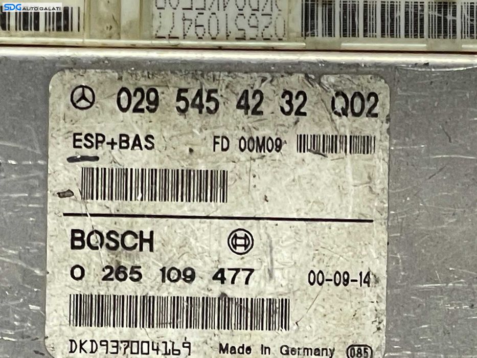 Modul Unintate Calculator Control ESP ASR ABS Mercedes Clasa A Class W168 1997 - 2005 Cod 0295454232 0265109477 [L3364]