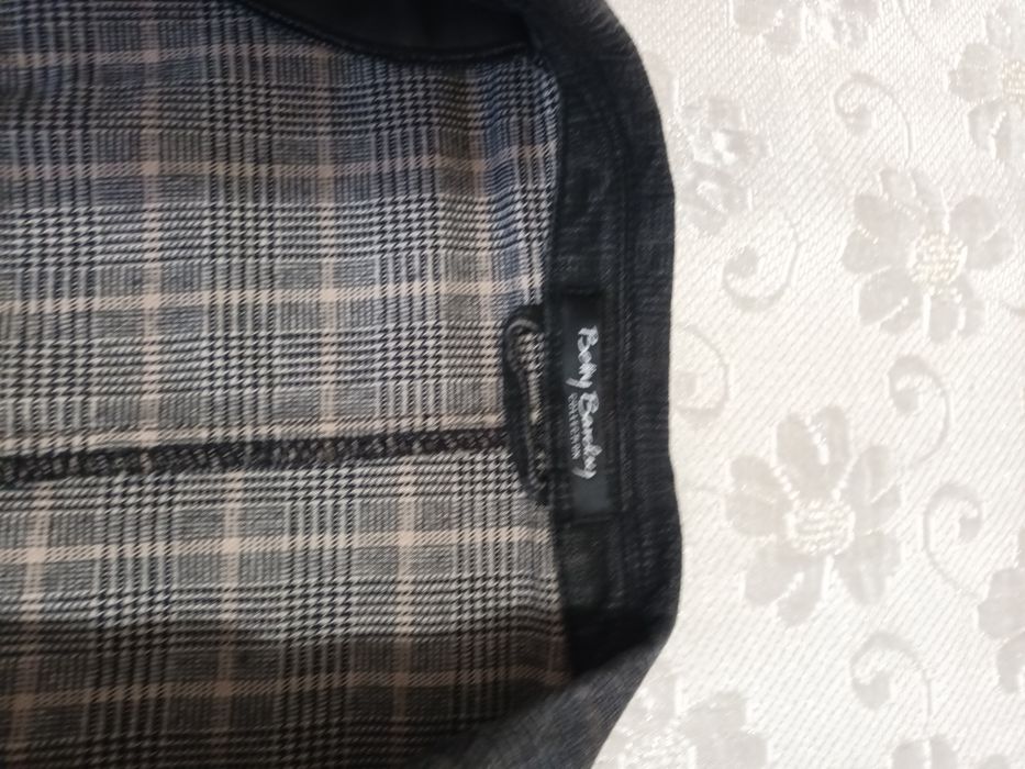 Вталено дънково сако