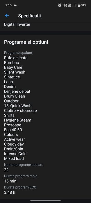 Masina de spalat Samsung