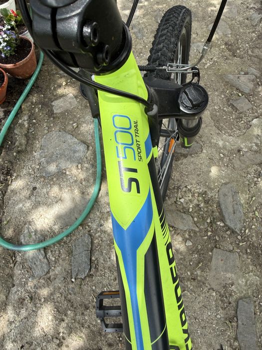 Bicicleta verde rockrider de copiii. Model ST500 Sport Trail