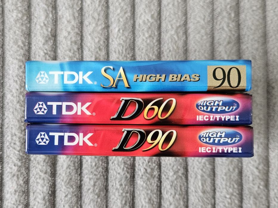 3 Casete Audio TDK D60-90 SA90 Japan