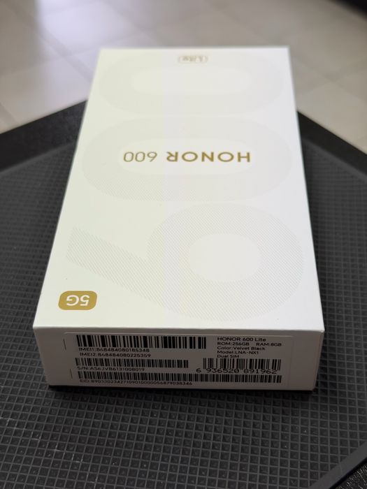 Honor 600 lite 5G Valvet Black 256GB 8GB RAM Чисто Нов 2г Гаранция