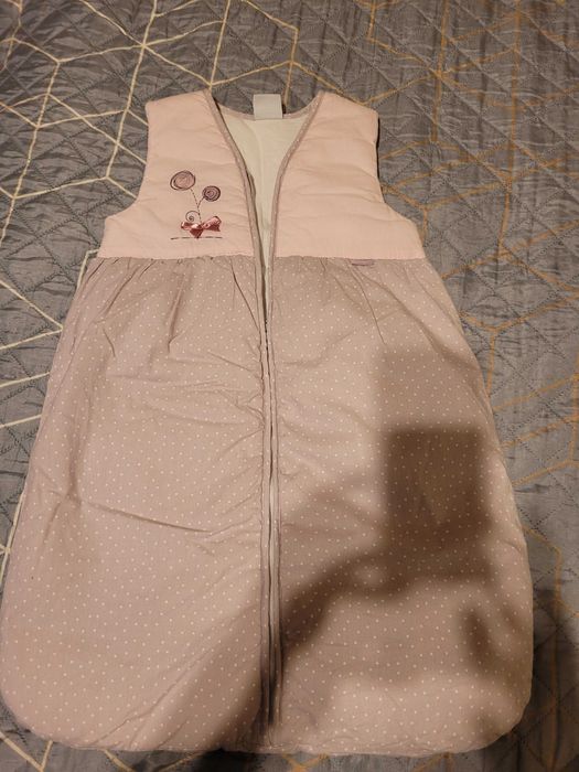 Sac de dormit bebelusi 74 cm, Brendon roz/mov